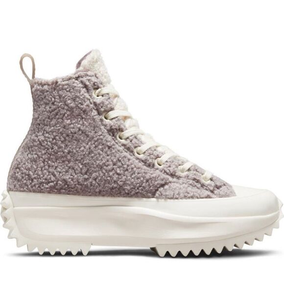 Converse Chuck Taylor All Star Faux Shearling Run Star Hike Platform Sneaker - Picture 5 of 9